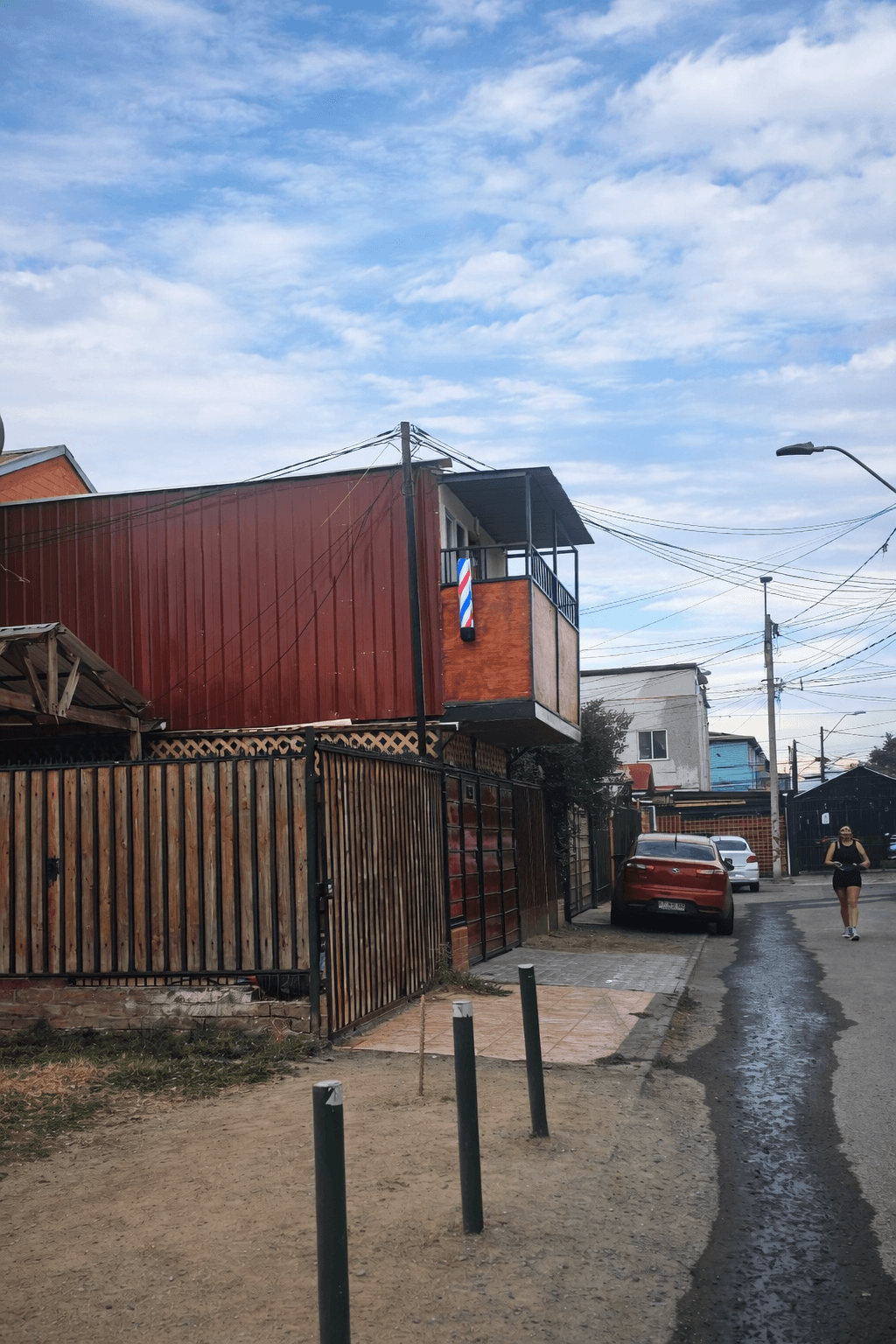 Barbería desde afuera